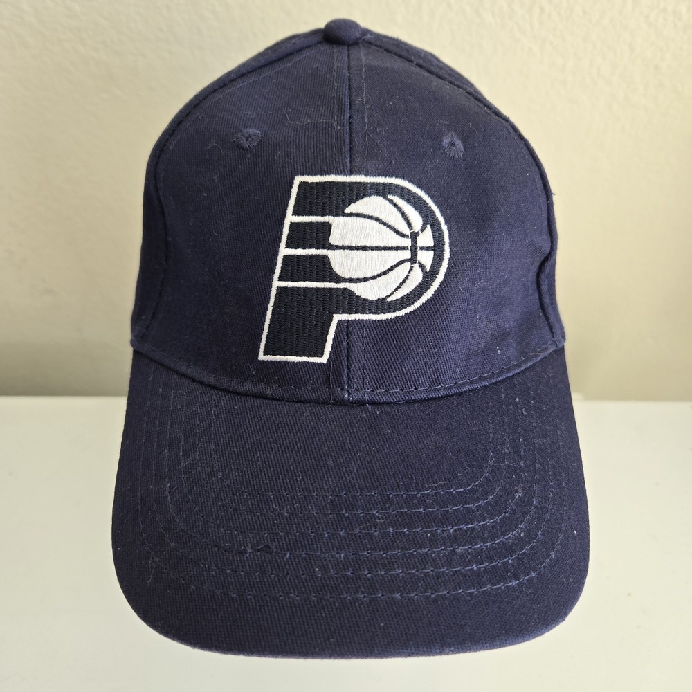 Indiana Pacers Lucas Oil Strapback Hat Jack Stadium Giveaway Promo NBA Cap‎ Blue